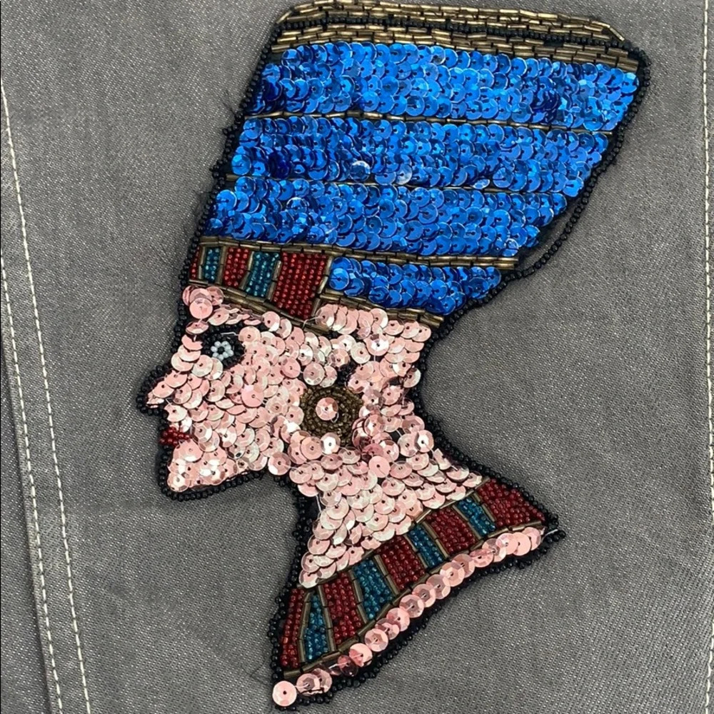 Levi's denim jean patchwork jacket - Picture 6 of 8